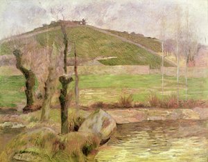 Landschap bij Pont-Aven, 1888 door Paul Gauguin